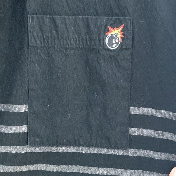 The Hundreds Short Sleeve Striped Button Down - Picture 4 of 5